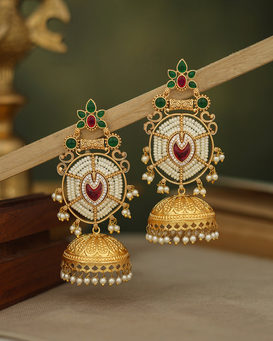 Ananta Gold Jhumki Earrings