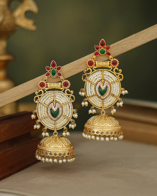 Ananta Gold Jhumki Earrings