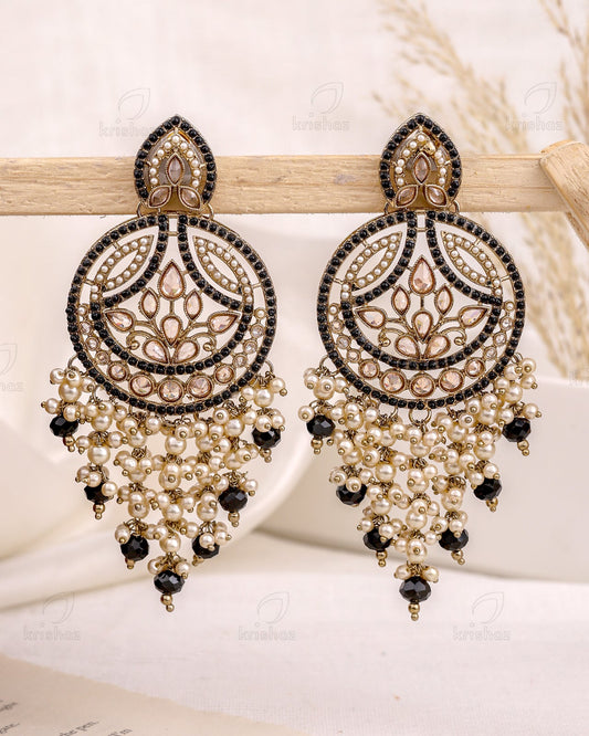 Hanifa Pakistani Kundan Danglers