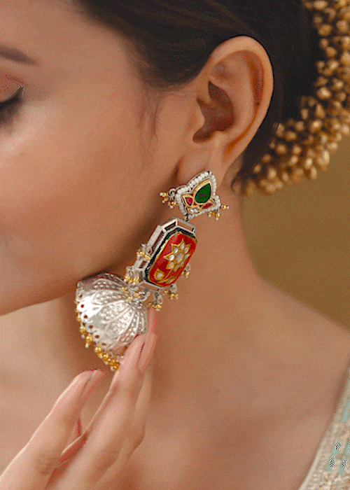 Vrinda Premium Jhumki Earrings