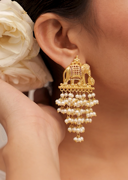 Gajraj Premium Gold Danglers