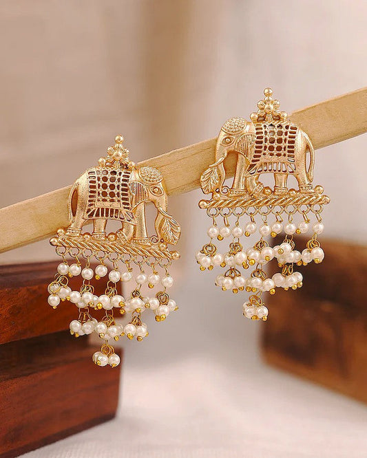 Gajraj Premium Gold Danglers